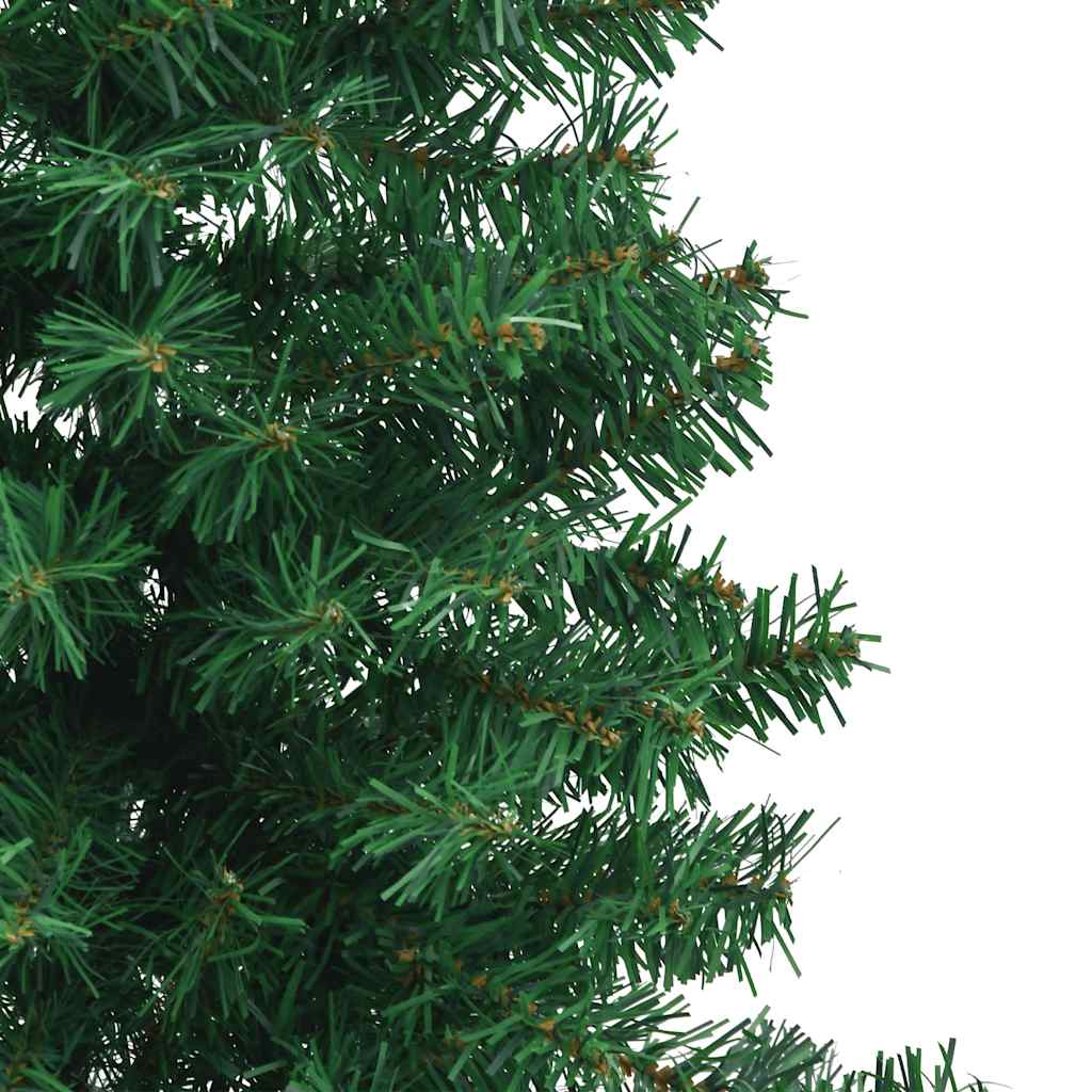 vidaXL Künstlicher Eck-Weihnachtsbaum Grün 120 cm PVC