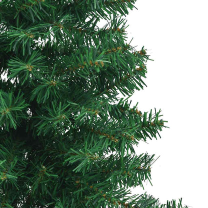 vidaXL Künstlicher Eck-Weihnachtsbaum Grün 120 cm PVC