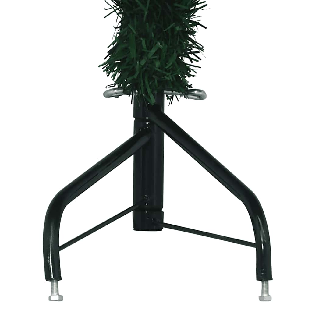 vidaXL Künstlicher Eck-Weihnachtsbaum Grün 240 cm PVC