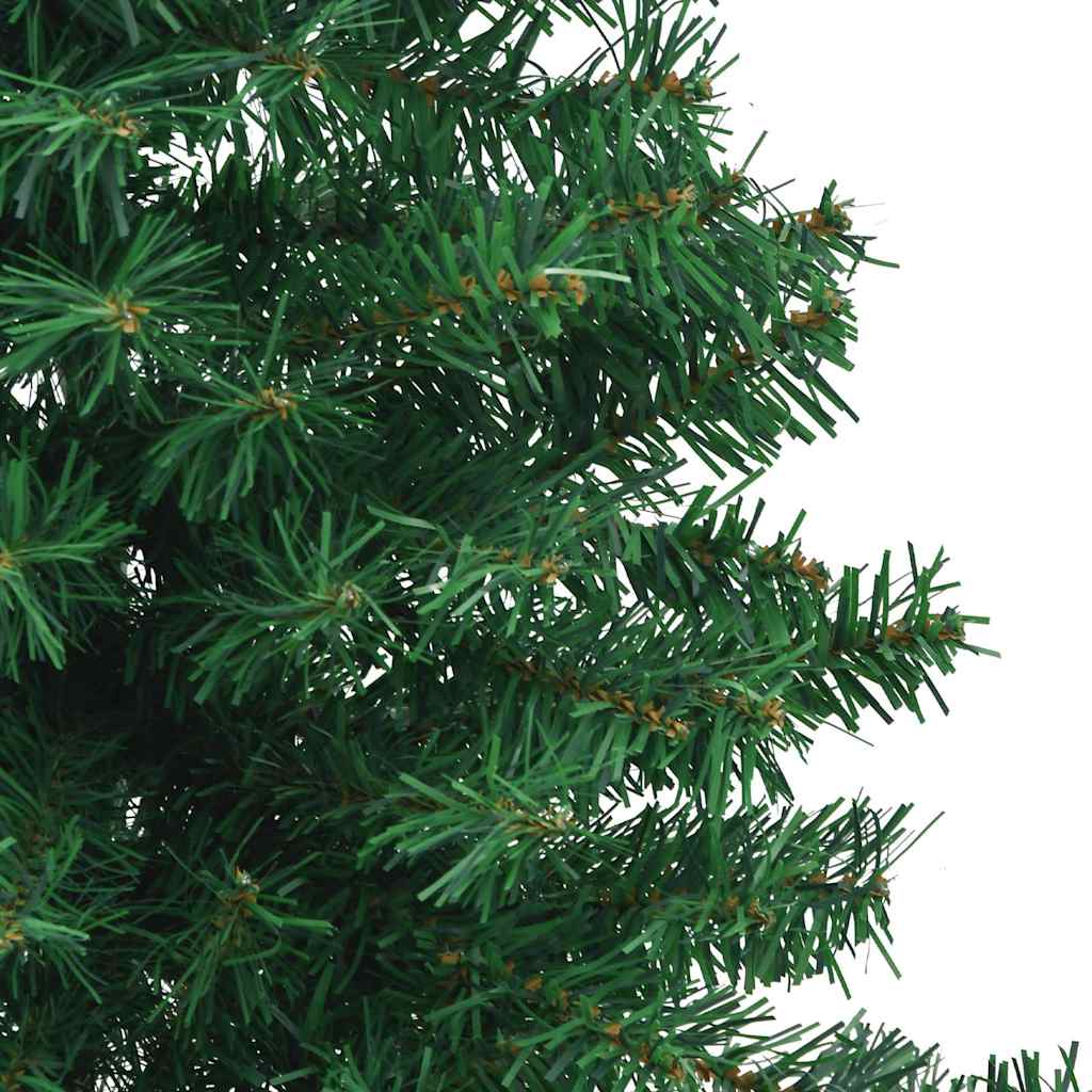 vidaXL Künstlicher Eck-Weihnachtsbaum Grün 240 cm PVC