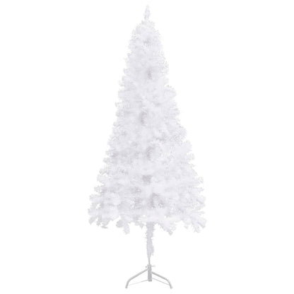 vidaXL Künstlicher Eck-Weihnachtsbaum Weiß 240 cm PVC