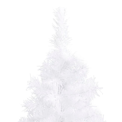 vidaXL Künstlicher Eck-Weihnachtsbaum Weiß 240 cm PVC
