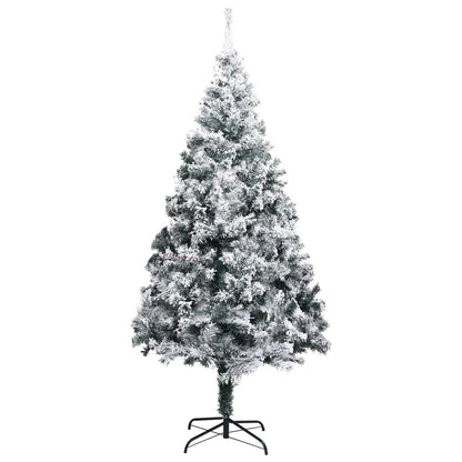 vidaXL Künstlicher Weihnachtsbaum Beschneit Grün 300 cm PVC