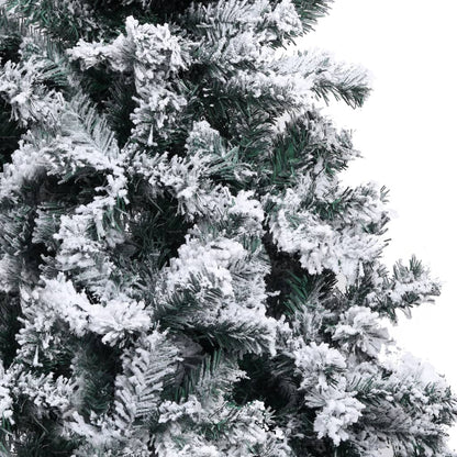vidaXL Künstlicher Weihnachtsbaum Beschneit Grün 300 cm PVC