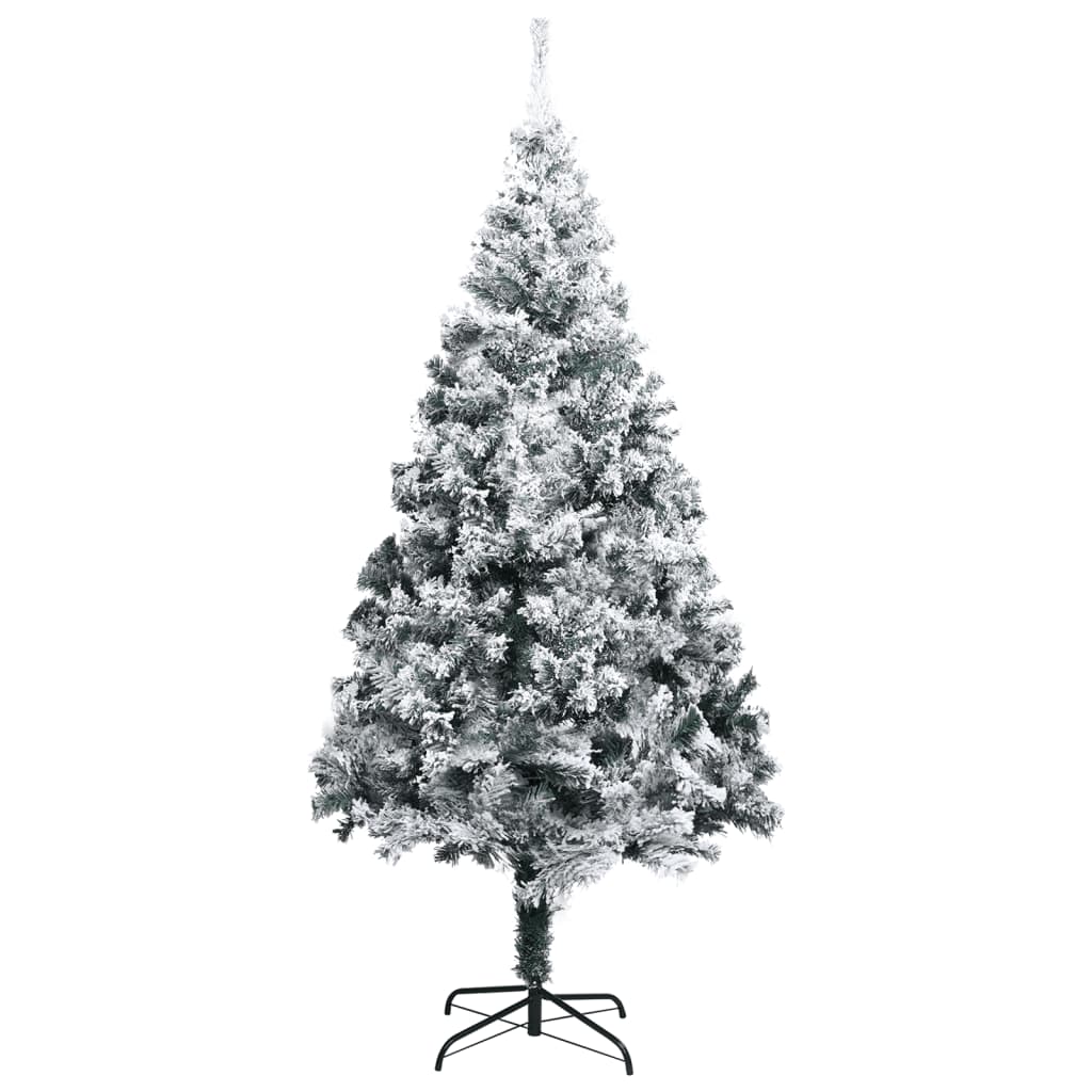 vidaXL Künstlicher Weihnachtsbaum Beschneit Grün 400 cm PVC