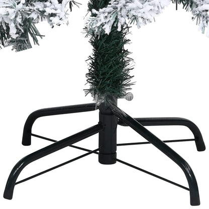 vidaXL Künstlicher Weihnachtsbaum Beschneit Grün 400 cm PVC