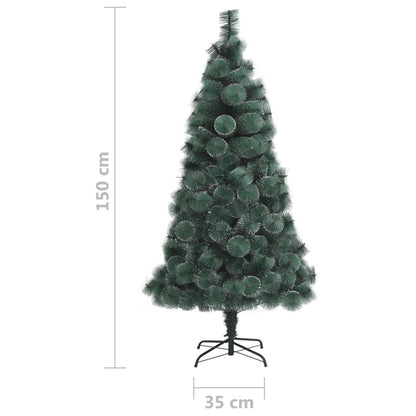 vidaXL Künstlicher Weihnachtsbaum mit Ständer Grün 150 cm PET
