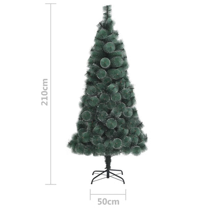 vidaXL Künstlicher Weihnachtsbaum mit Ständer Grün 210cm PET