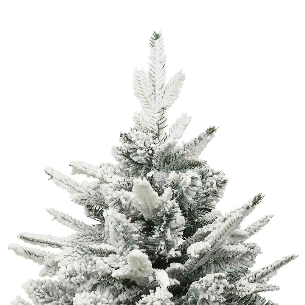 vidaXL Künstlicher Weihnachtsbaum Beschneit Grün 180 cm PVC PE