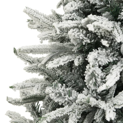 vidaXL Künstlicher Weihnachtsbaum Beschneit Grün 210 cm PVC PE