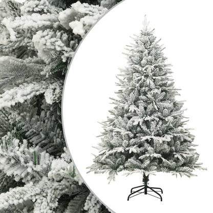 vidaXL Künstlicher Weihnachtsbaum Beschneit Grün 240 cm PVC PE