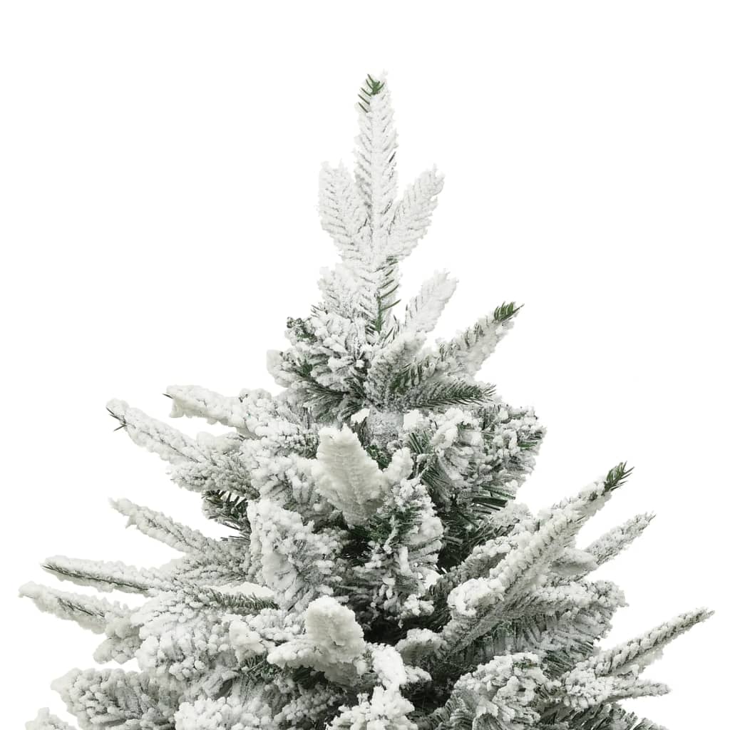 vidaXL Künstlicher Weihnachtsbaum Beschneit Grün 240 cm PVC PE