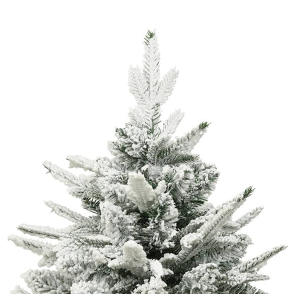 vidaXL Künstlicher Weihnachtsbaum Beschneit Grün 240 cm PVC PE