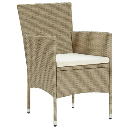 vidaXL 3-tlg. Garten-Essgruppe Beige