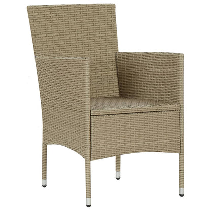 vidaXL 3-tlg. Garten-Essgruppe Beige
