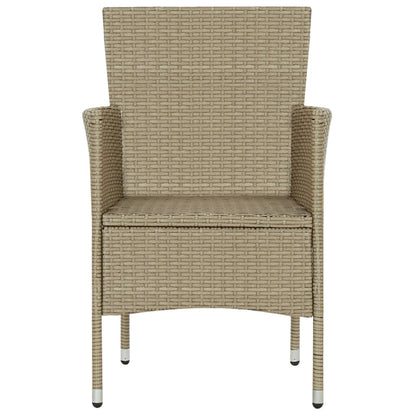 vidaXL 3-tlg. Garten-Essgruppe Beige