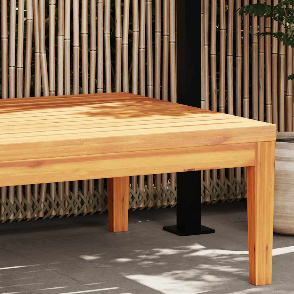 vidaXL Table de jardin 64x64x29 cm Bois d'acacia massif