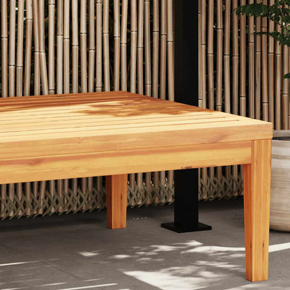 vidaXL Table de jardin 64x64x29 cm Bois d'acacia massif