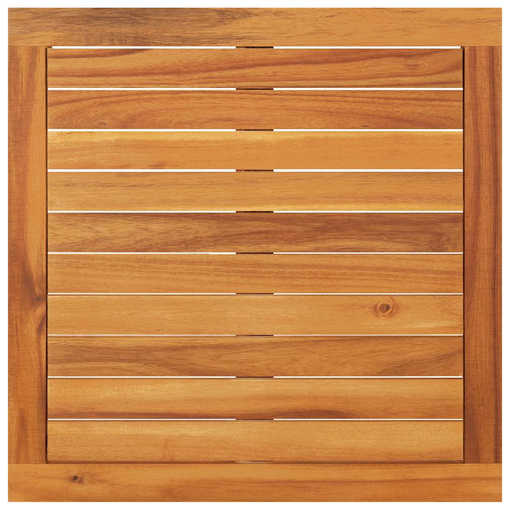 vidaXL Table de jardin 64x64x29 cm Bois d'acacia massif