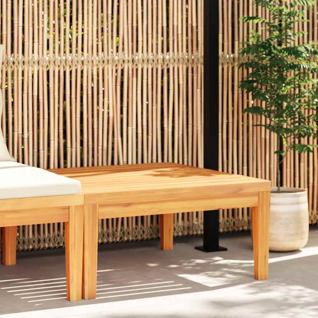 vidaXL Table de jardin 64x64x29 cm Bois d'acacia massif