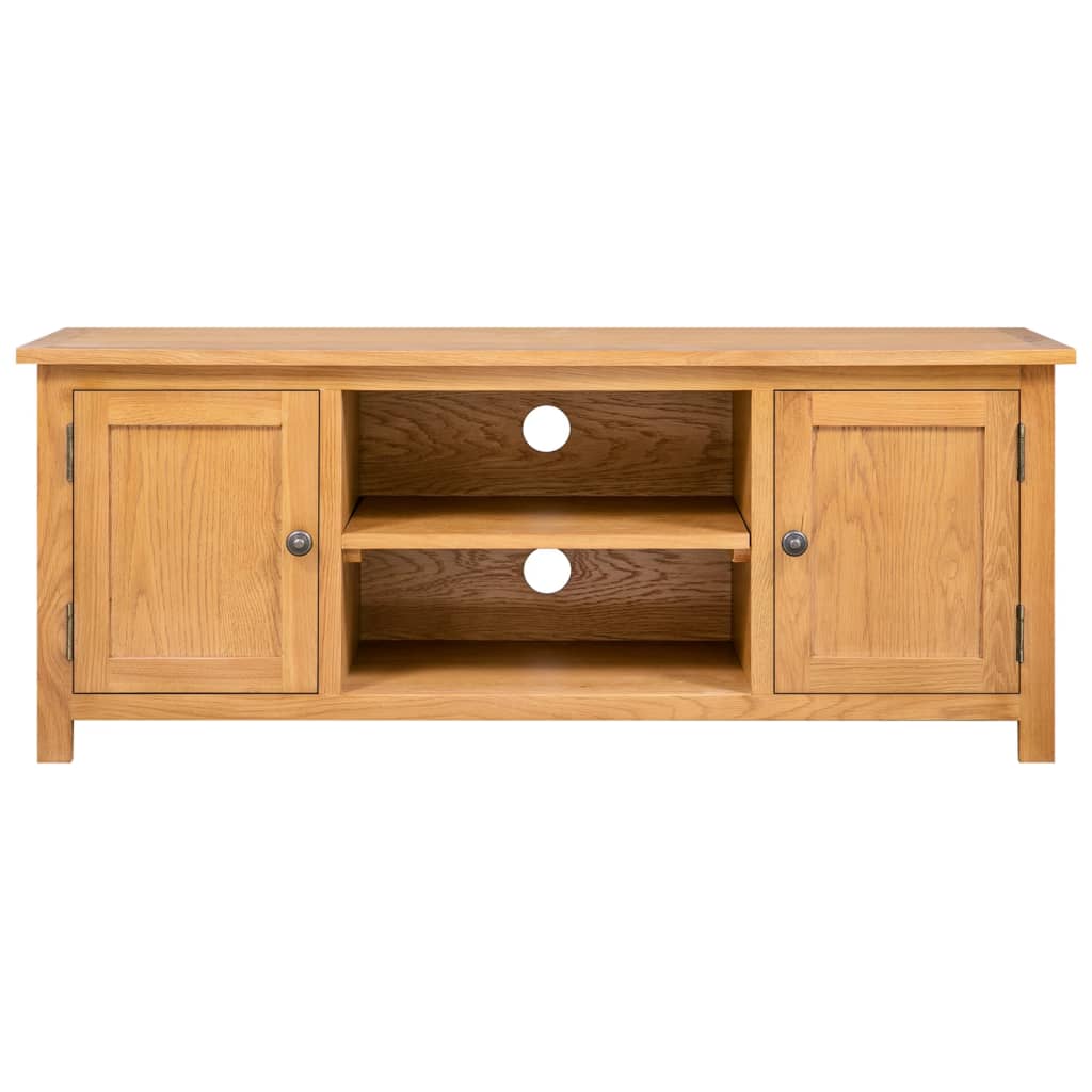 vidaXL Meuble TV 110x35x44 cm Bois de chêne massif