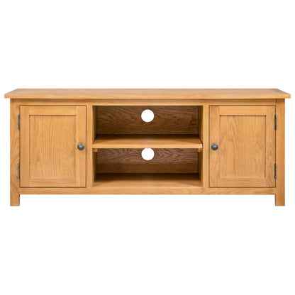 vidaXL Meuble TV 110x35x44 cm Bois de chêne massif