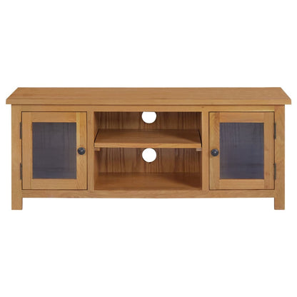 vidaXL Meuble TV 110x35x44 cm Bois de chêne massif