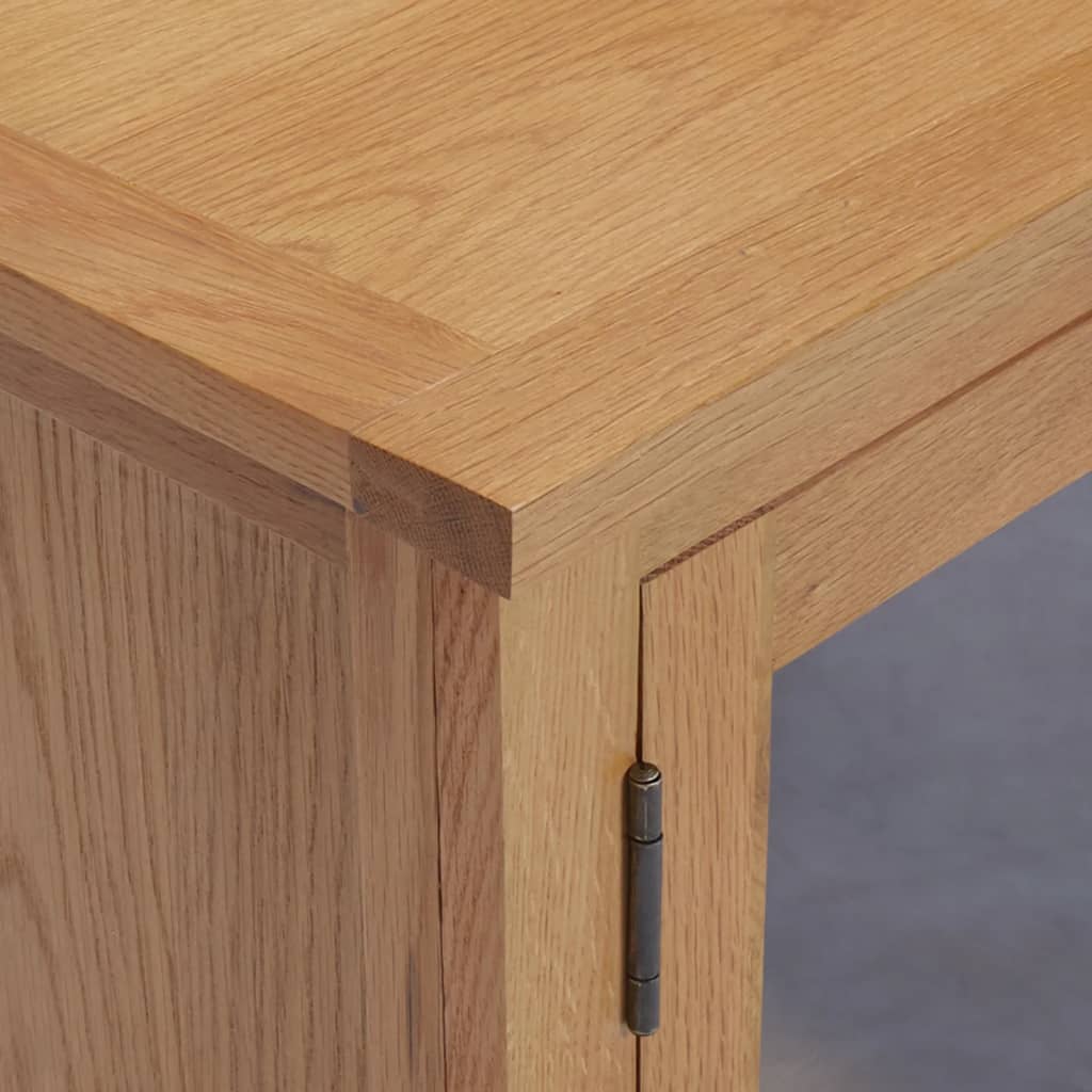 vidaXL Meuble TV 110x35x44 cm Bois de chêne massif