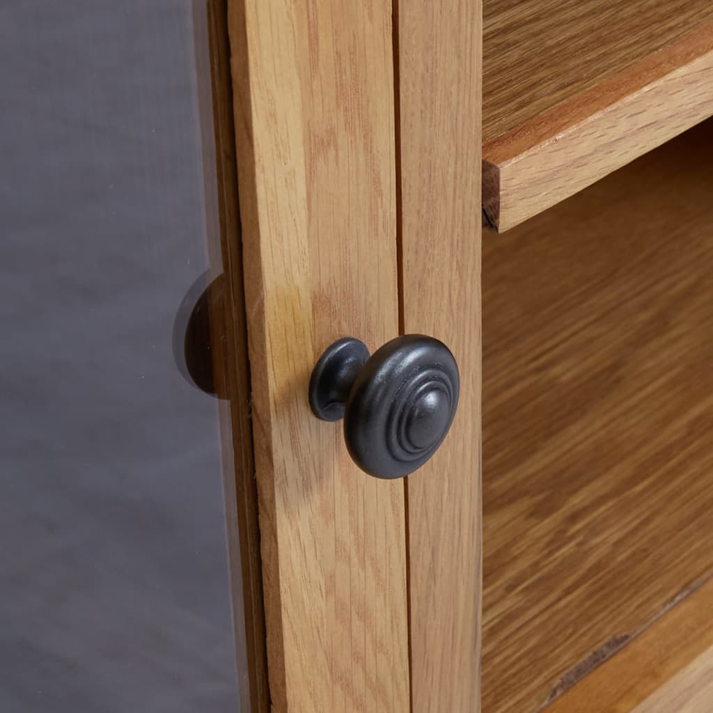 vidaXL Meuble TV 110x35x44 cm Bois de chêne massif