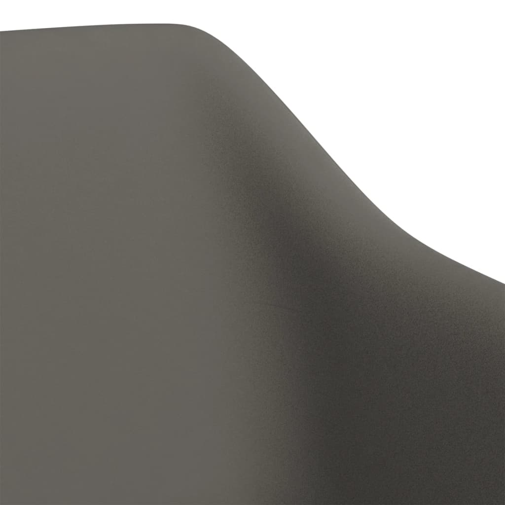 vidaXL Chaises de salle à manger 2 pcs Pivotantes Gris foncé Velours