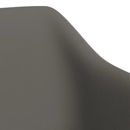 vidaXL Chaises de salle à manger 2 pcs Pivotantes Gris foncé Velours