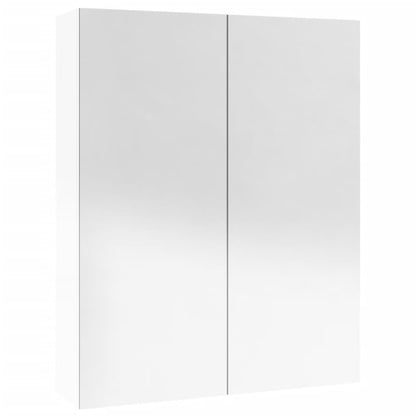 vidaXL Armoire de toilette 60x15x75 cm MDF Blanc Brillant