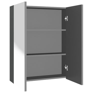 vidaXL Armoire de toilette 60x15x75 cm MDF anthracite