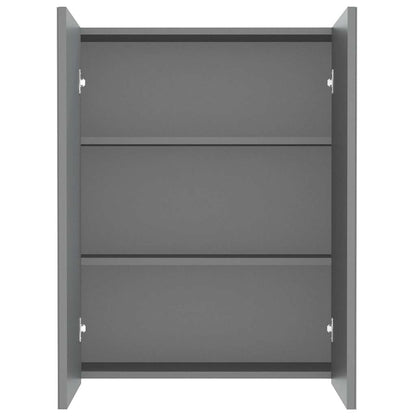Bad-Spiegelschrank 60x15x75 cm MDF Anthrazit