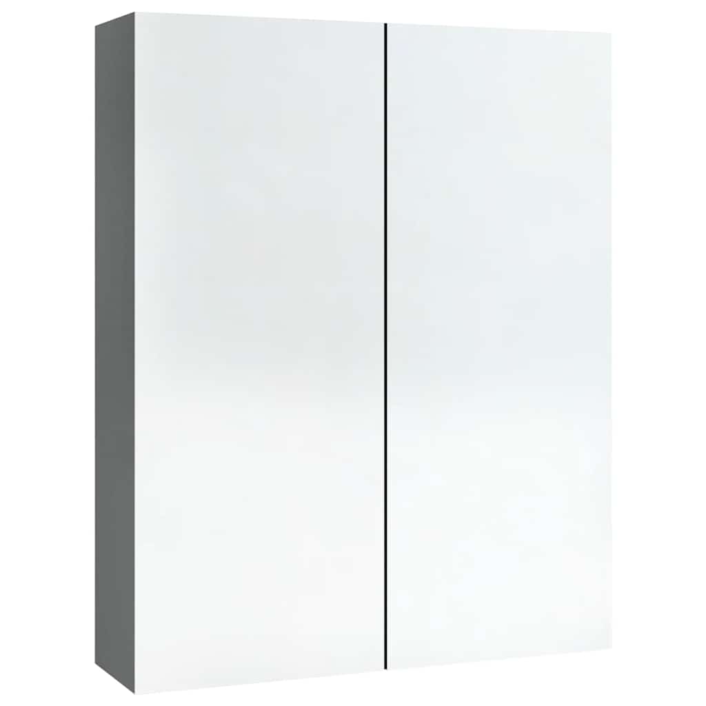 vidaXL Armoire de toilette 60x15x75 cm MDF anthracite