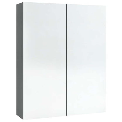 vidaXL Armoire de toilette 60x15x75 cm MDF anthracite