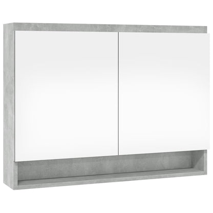 vidaXL Armoire de toilette 80x15x60 cm MDF Gris béton