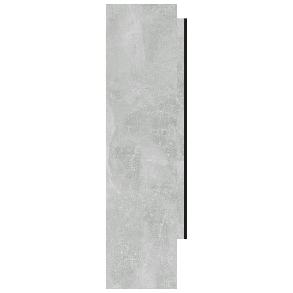 vidaXL Armoire de toilette 80x15x60 cm MDF Gris béton