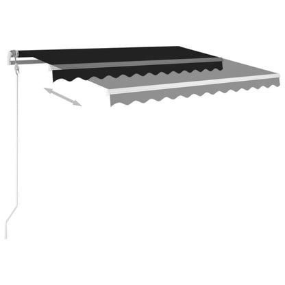 vidaXL Markise Automatisch Einziehbar 350x250 cm Anthrazit