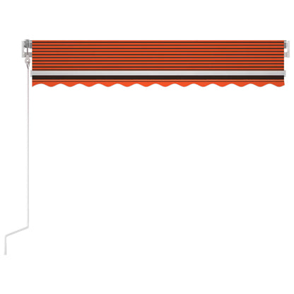 vidaXL Markise Automatisch Einziehbar 350x250 cm Orange und Braun