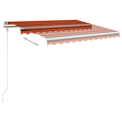 vidaXL Markise Automatisch Einziehbar 350x250 cm Orange und Braun
