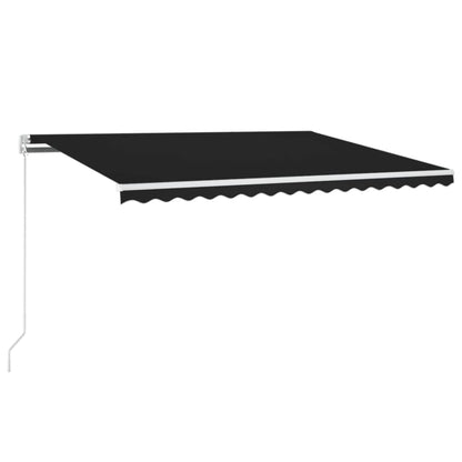 vidaXL Markise Automatisch Einziehbar 450x300 cm Anthrazit