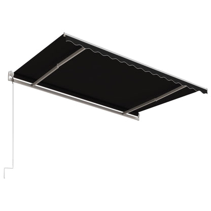 vidaXL Markise Automatisch Einziehbar 450x300 cm Anthrazit