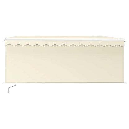 vidaXL Markise Manuell Einziehbar mit Rollo 3x2,5 m Creme