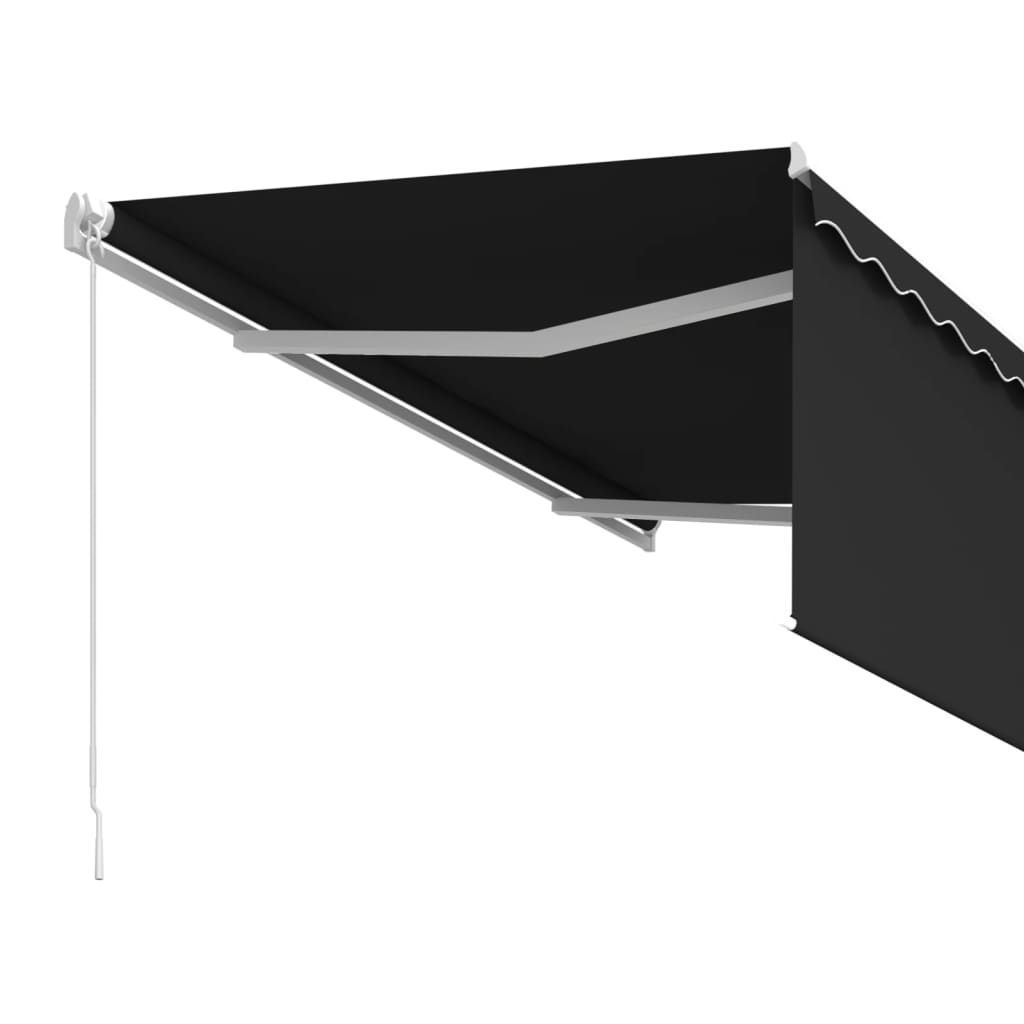 vidaXL Markise Manuell Einziehbar mit Rollo 3x2,5 m Anthrazit