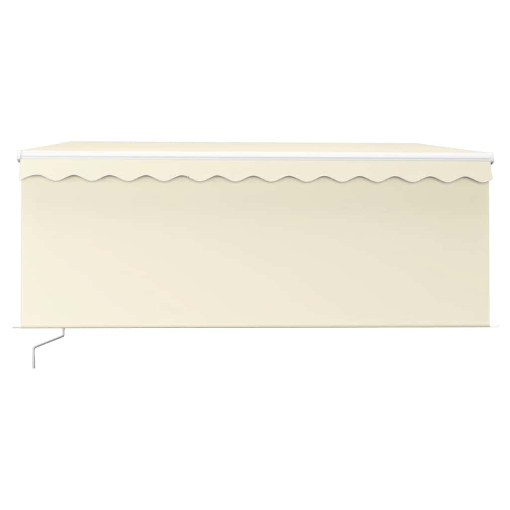 vidaXL Auvent manuel rétractable avec store & LED 3x2,5 m Crème