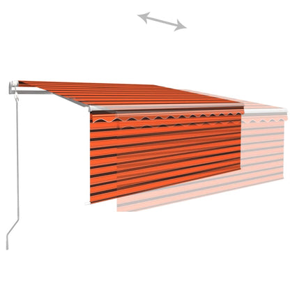 vidaXL Auvent automatique avec store LED et capteur de vent 3x2,5 m