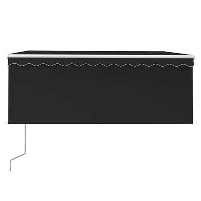 Store banne escamotable avec lambrequin vidaXL 3,5x2,5 m Anthracite
