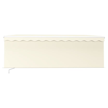 vidaXL Markise Manuell Einziehbar mit Rollo 4,5x3 m Creme