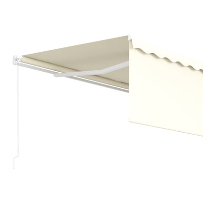 vidaXL Markise Manuell Einziehbar mit Rollo 4,5x3 m Creme